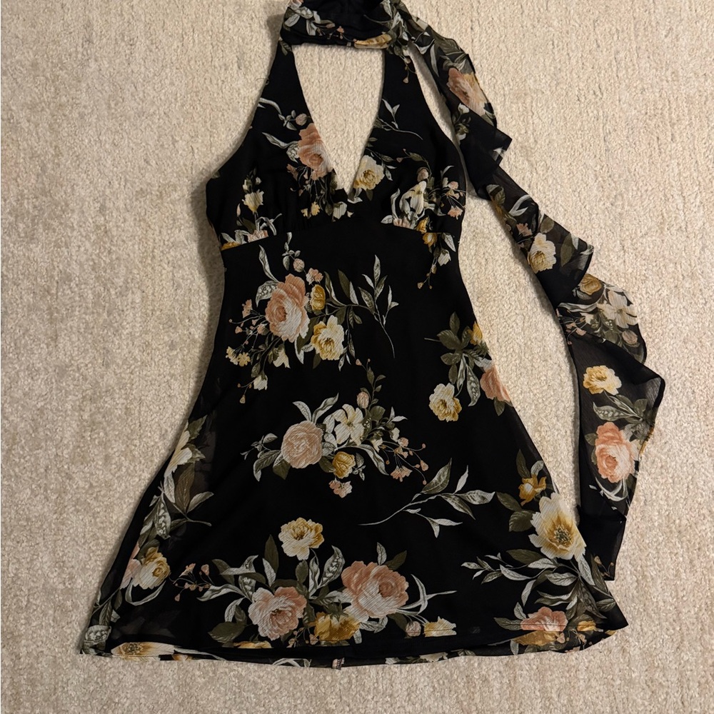 Floral Halter Dress